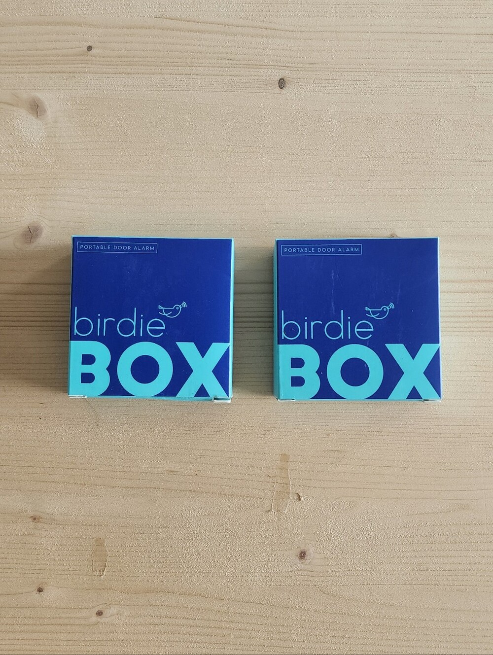 Two Birdie Box Portable Alarm $60 for both.